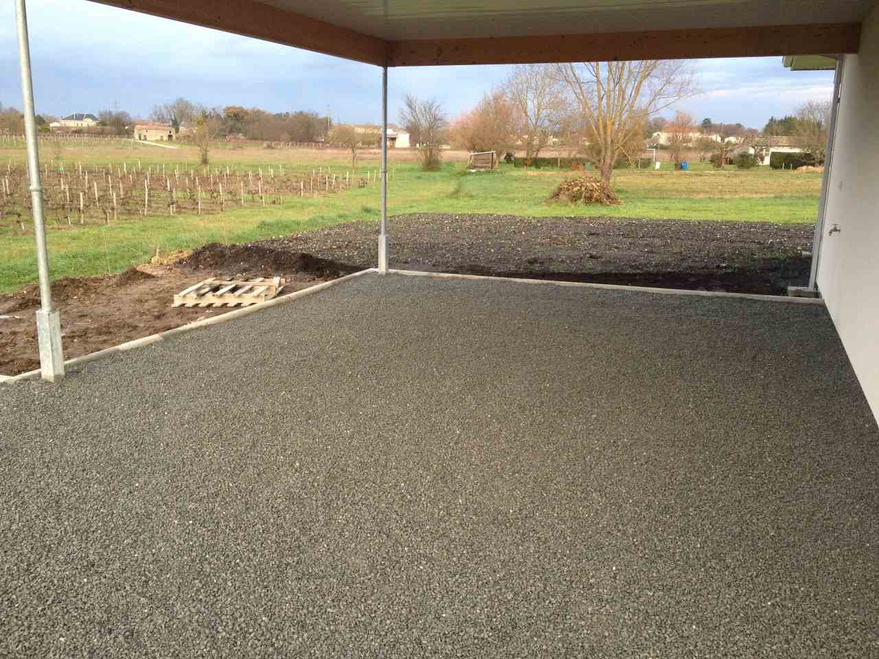 TerraFab - Gravillonnage et bordure type P1
